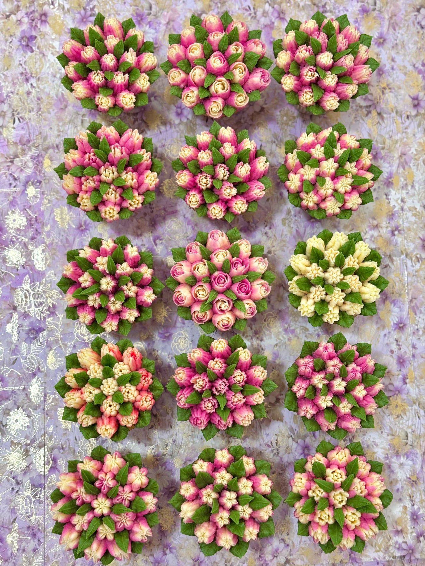 Tiny Designs Floral Cupcakes