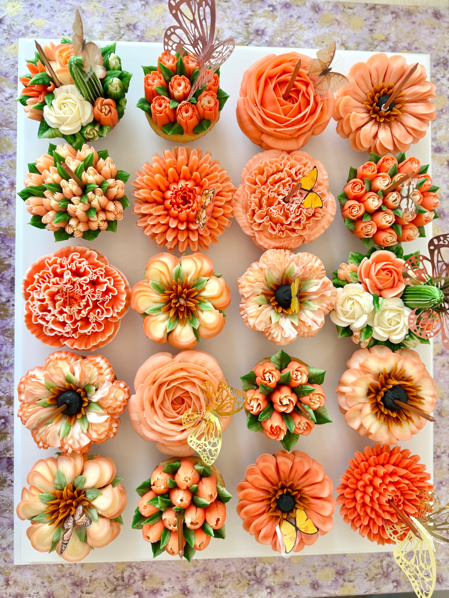 Premium Floral Cupcakes