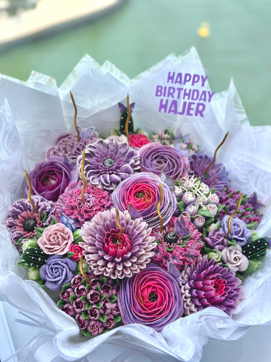 Premium Floral Cupcakes Bouquet