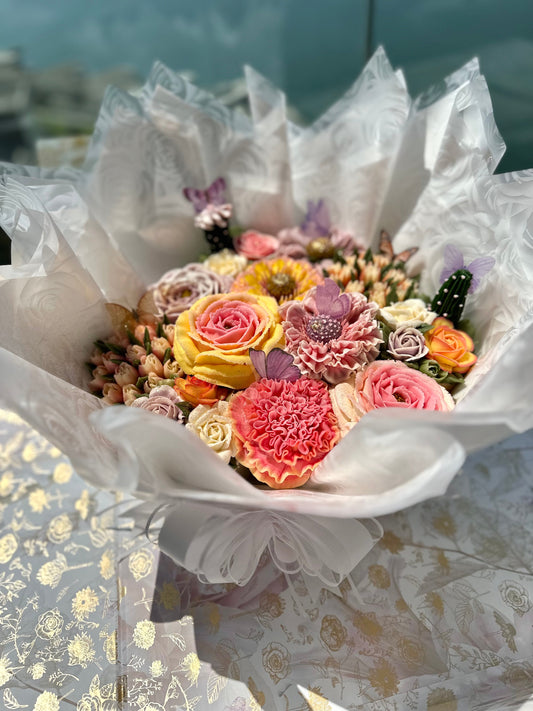 Premium Floral Cupcakes Bouquet