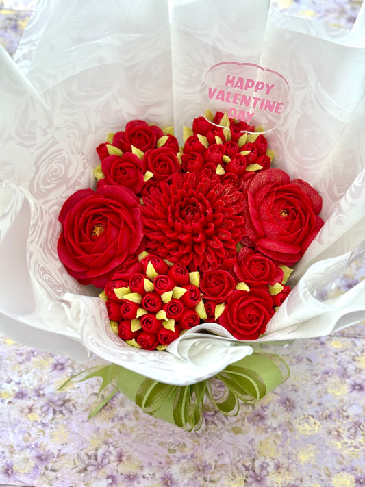 Simple Floral Cupcakes Bouquet