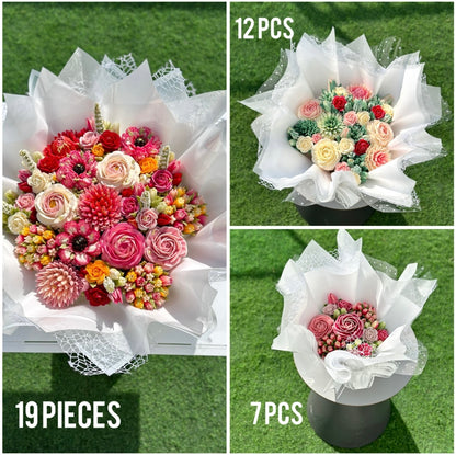 Floral Cupcakes Bouquet - Beosm